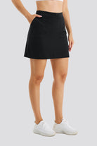 black hiking skirt side view