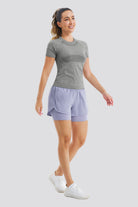 Grey best yoga clothes side view