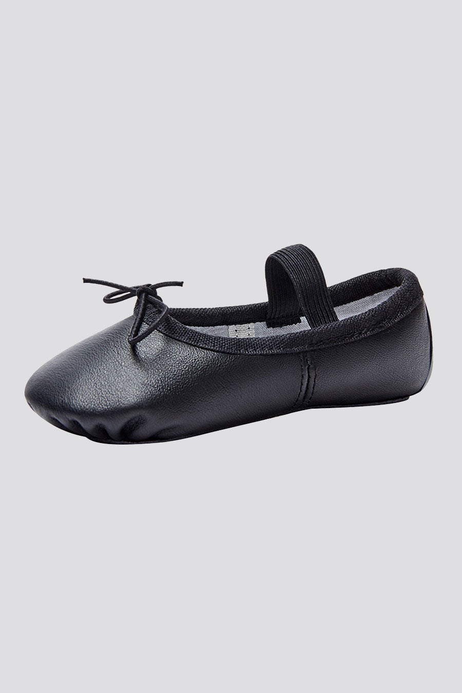 Leather ballet shoes black