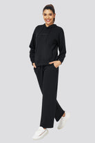 Black womens loungewear side  view 