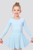 girls long sleeve dance dress blue