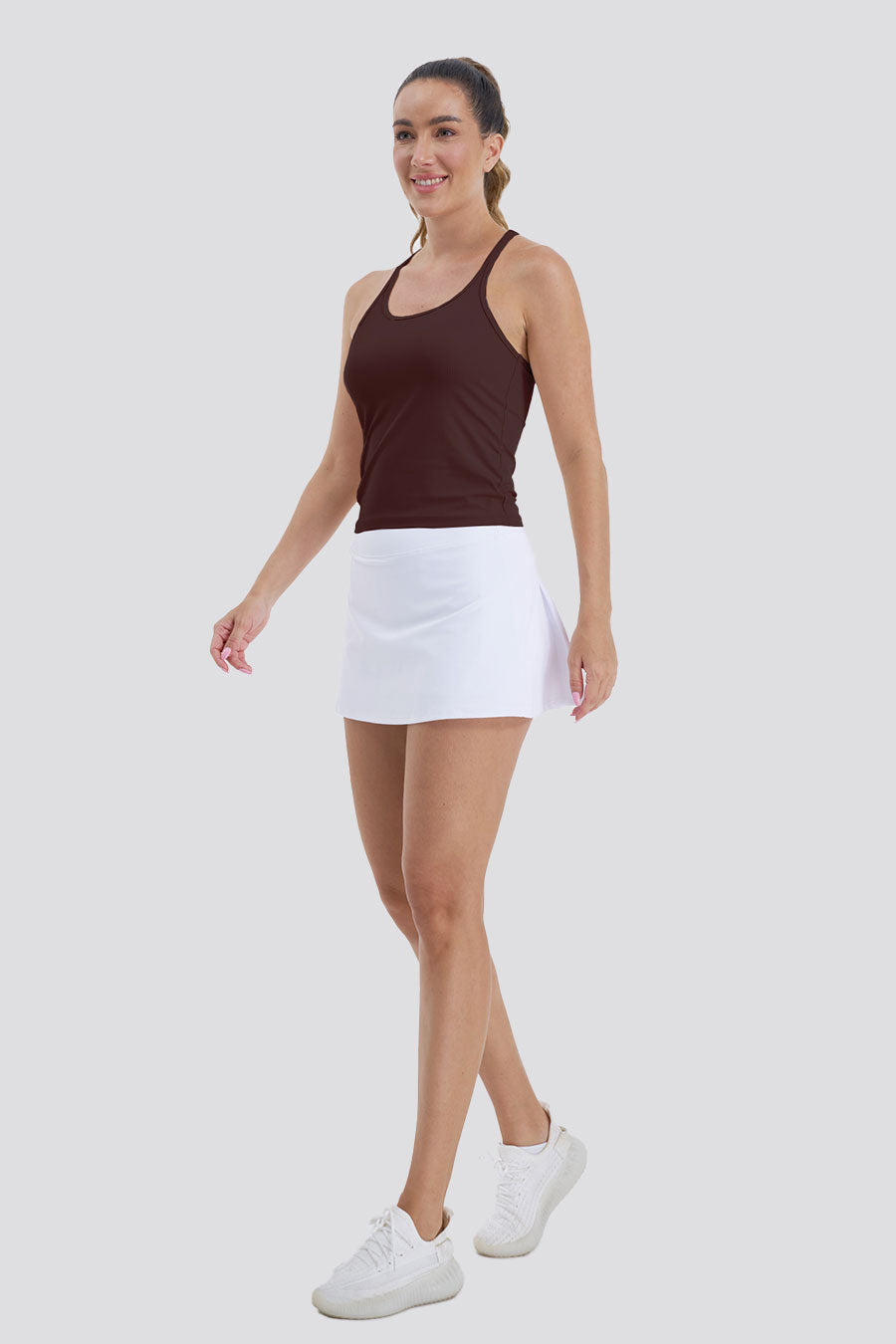 Cocoa sports tank top full-body view