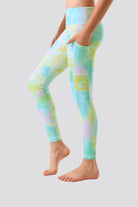 Girls leggings Spring Pastel side view