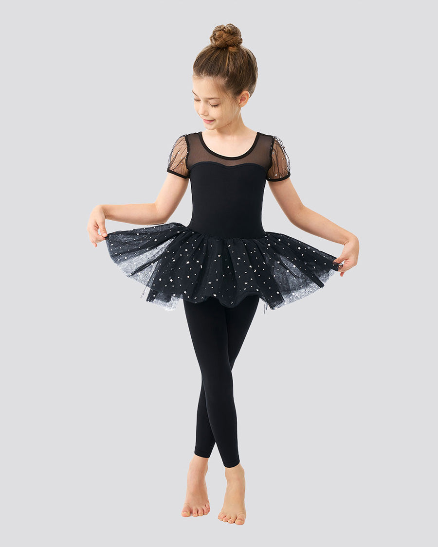  black ballet tights front view