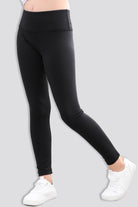 girls athletic pants black side