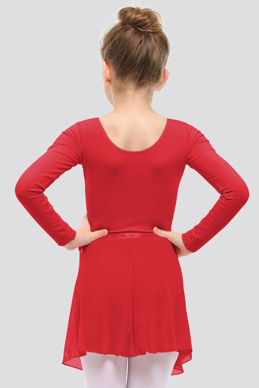 leotards for toddlers red back view