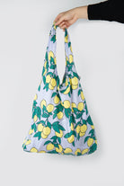 Grocery tote bags side view