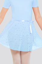 light blue Shiny skirt front