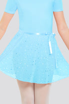 blue Shiny skirt front