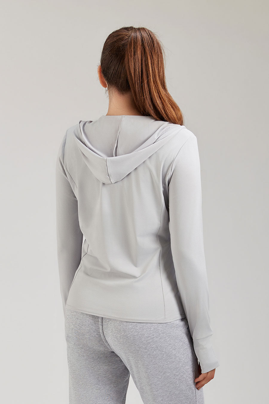 Light Grey sun protection clothing back view