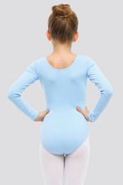 leotards for toddlers blue back view