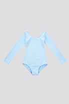 leotards for toddlers blue top view