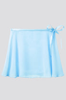 blue ballet wrap skirt top iew