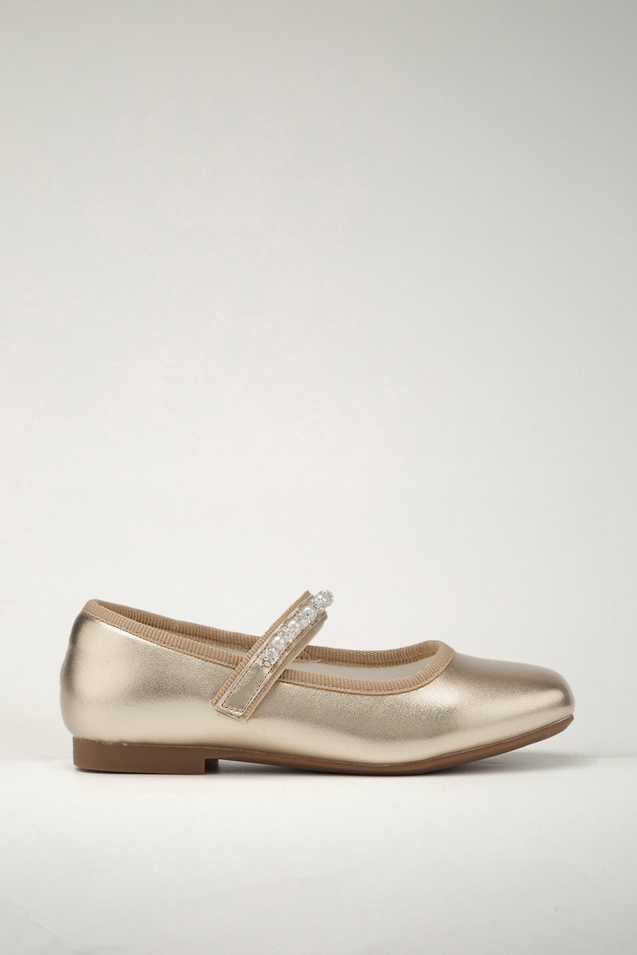 Ballet Flats with Beaded Straps