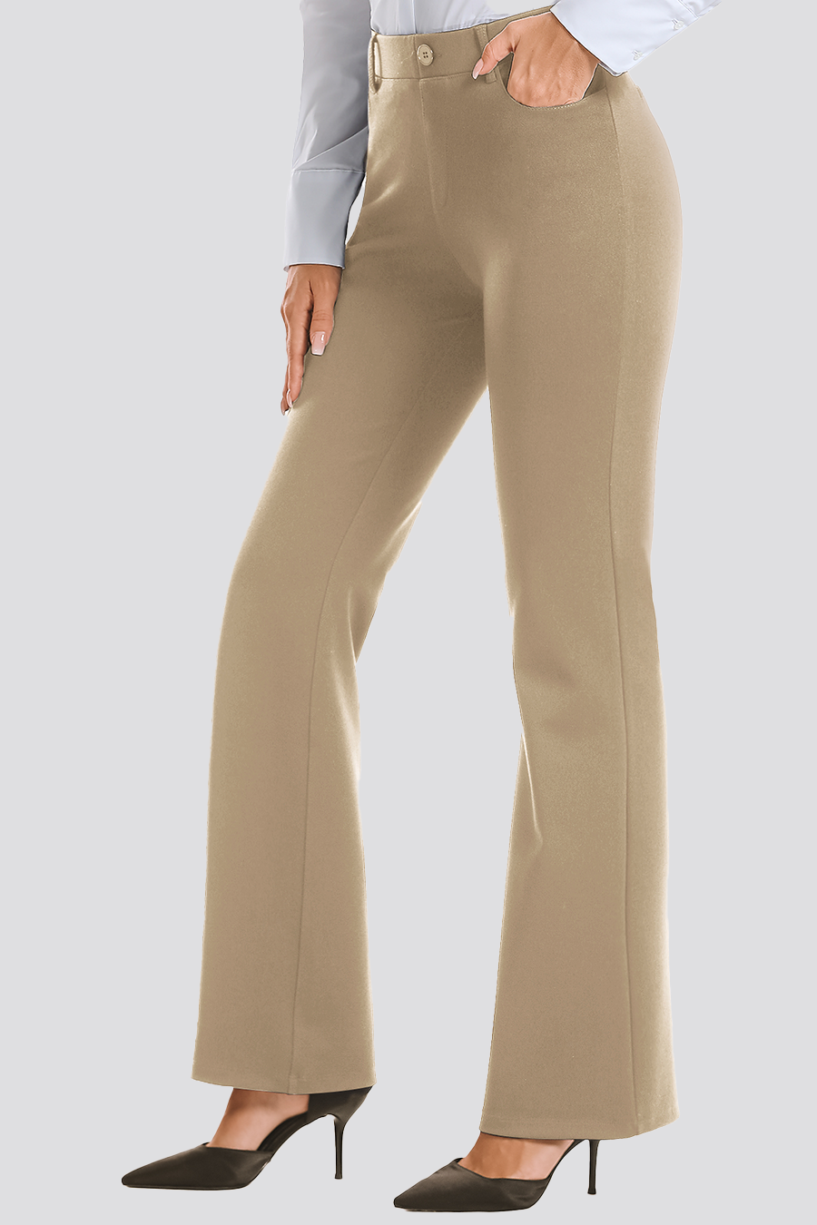 Business Casual Pants Khaki side view