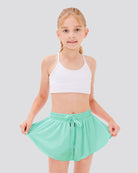 Mint green girls flowy shorts