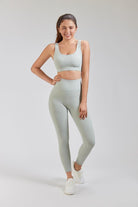 Women Yoga Pants Mint Green full view