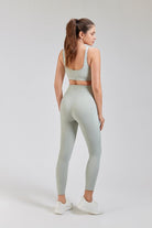 Women Yoga Pants Mint Green side view