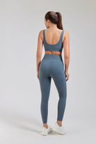 Women Yoga Pants Grey Sage back view