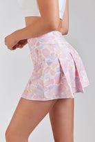 Pastel Terrazzo tennis skirt detail