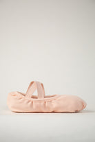 Girl's Cross Straps Canvas Ballet Shoes side view