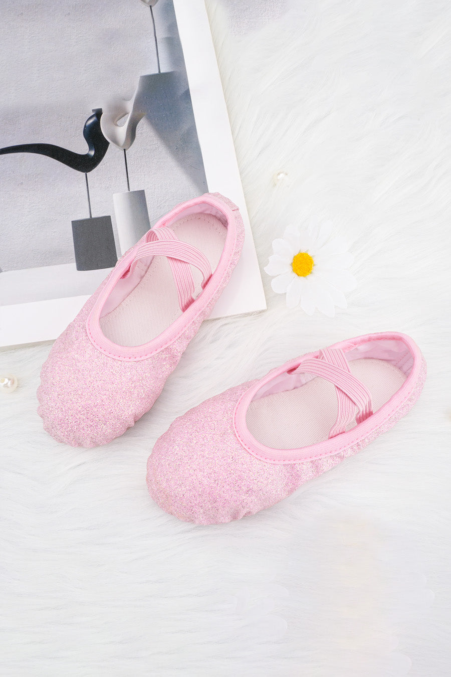 Girl's Glitter Ballet Shoes pink