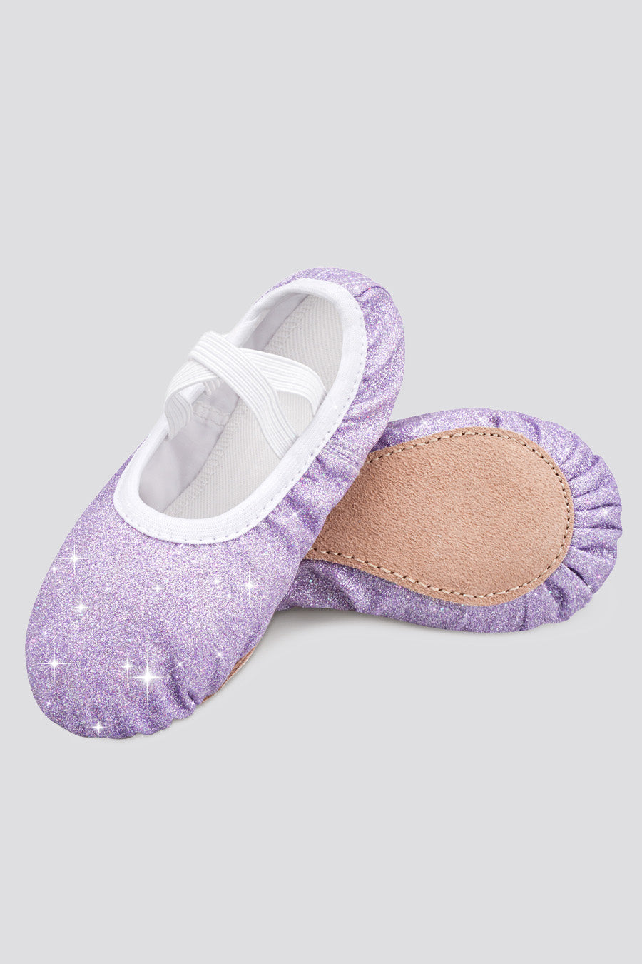 Girl's Glitter Ballet Shoes purple lookbook