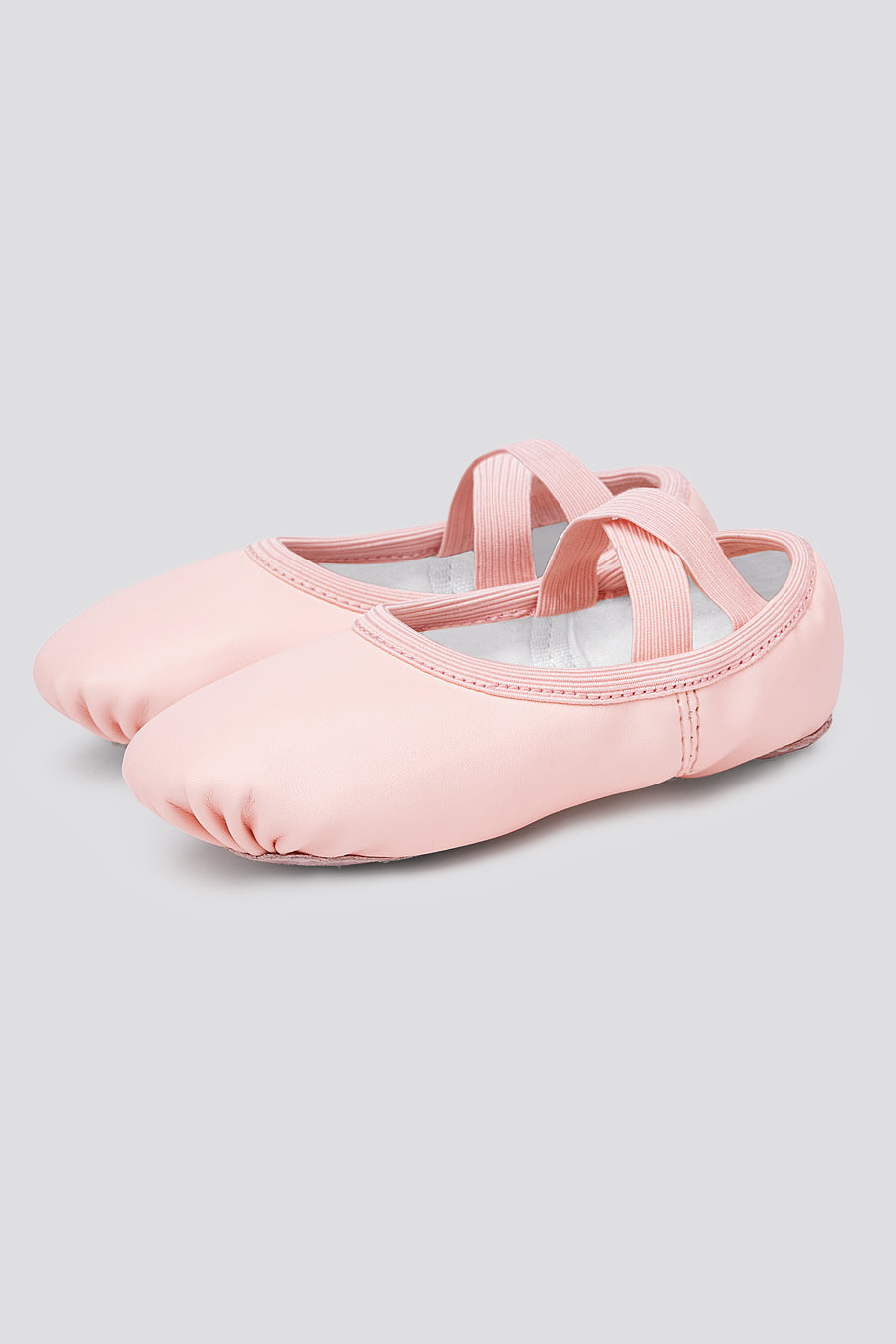 pink ballet shoes side view