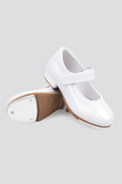 Kids White Tap Shoes Full View