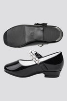 Black mary jane shoes for girls side view 