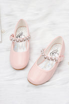 Pink mary jane shoes for girls top view details