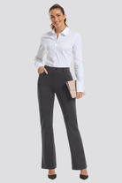 Business Casual Pants Charcoal full view