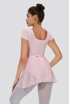  pink tulle skirt back view