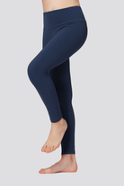 Girls Yoga Pants Midnight Blue close up