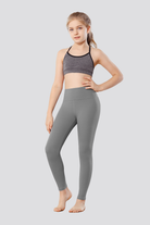 Girls Yoga Pants Zinc Grey full view