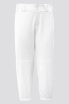 White softball pants front view