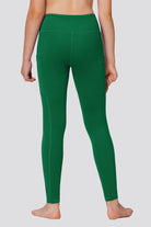 Girls leggings Evergreen back view