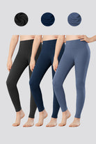 Three color Girls Yoga Pants front view