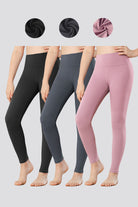 Three color yoga pant front view