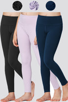 Three color yoga pant front view