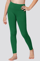 Girls Athletic Pants Evergreen close up