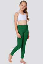 Girls Athletic Pants Evergreen full view