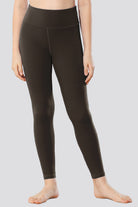 Girls Athletic Pants Espresso front view