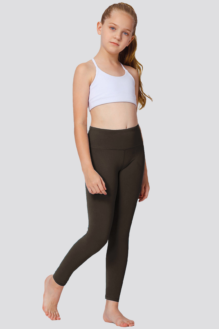 Girls Athletic Pants Espresso