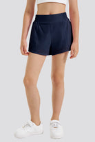 Navy high waist shorts