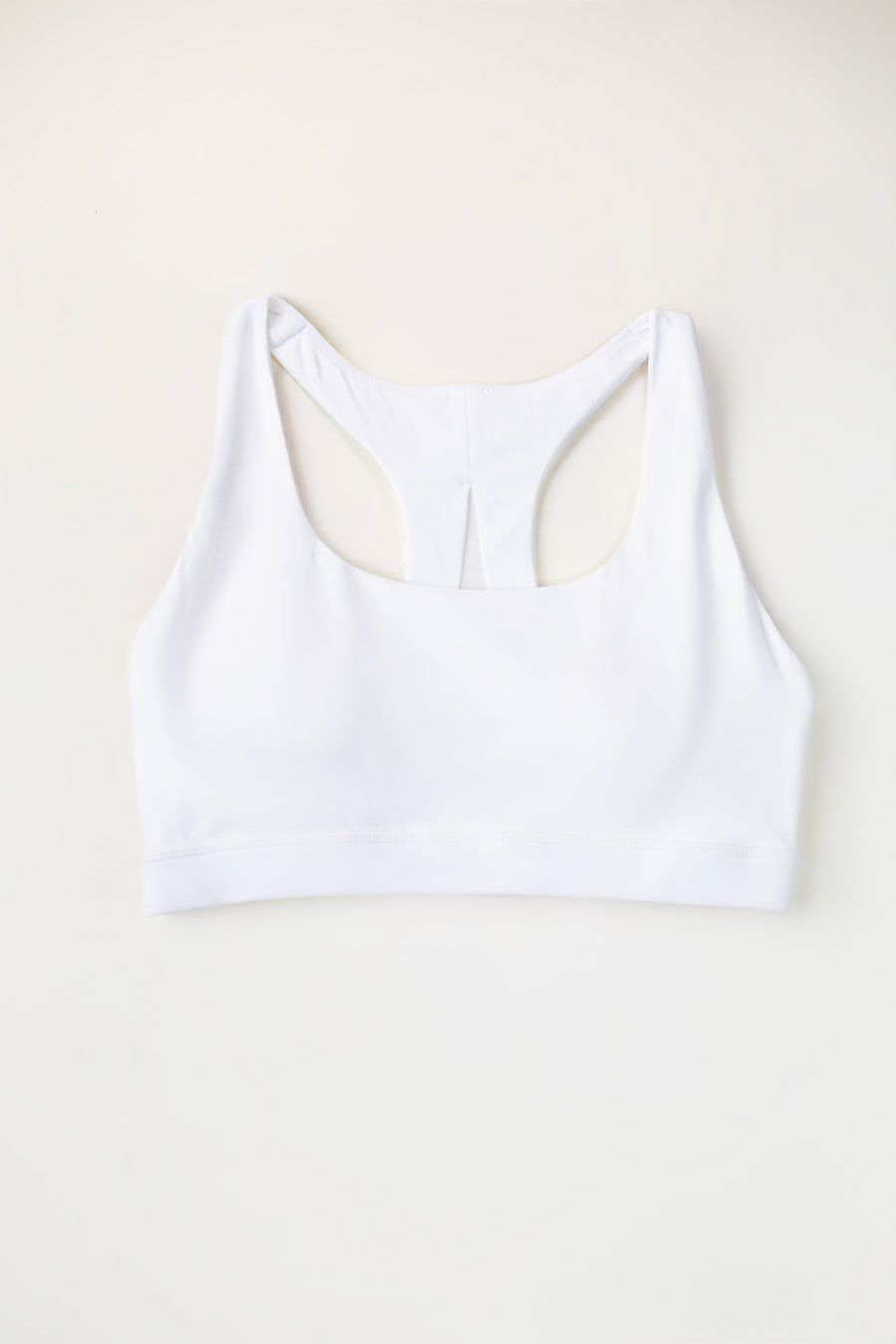 white sports bra 