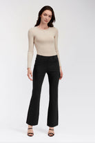 Women Dress Pants black full view