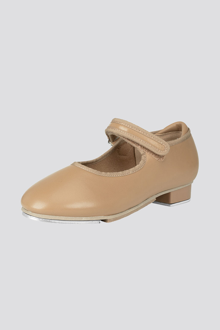 Kids Tan Tap Shoes Side View