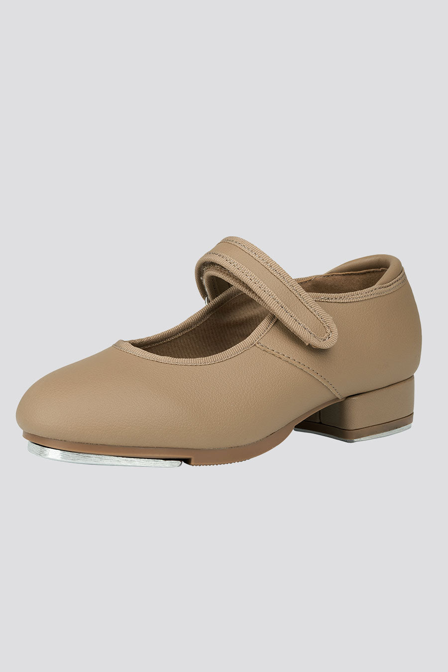 Girls Tan Tap Shoes Side View