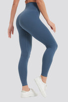 Moonlight Blue buttery soft leggings back view